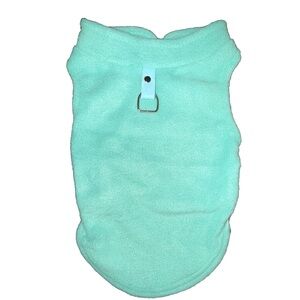 Dog Fleece Sweater Light Teal NWT MD